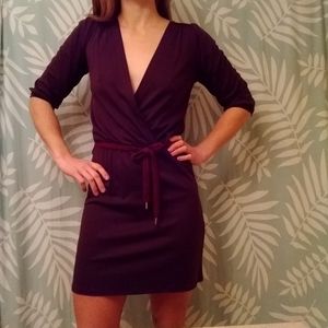 Sessun 70s style Jersey Dress with Plaited Belt